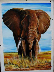 Silas Malack: Bild eines Elefanten - with a Picture of an elephant