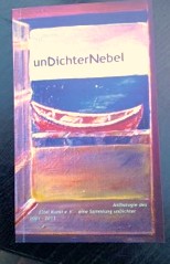 Jubiläumsanthologie unDichterNebel  2001 – 2015  Buch Titelseite 